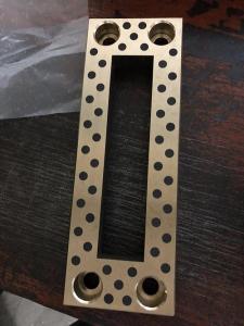 China Brass Embedded Oilless Wear Plate High Hardness For Steam Locomotive Production Lines on sale