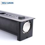 110V-240V Residential Meeting Office Table Socket Brushed Black ODM