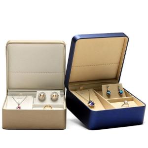 Quality PU Leather Jewelry Packaging Box For Ring Pendant Necklace Earrings Storage Gift Box wholesale