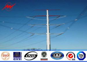 Quality Hot Dip Galvanized 60 Ft Length 70 Ft 90 Ft Steel Pole For Electricity Distribution wholesale