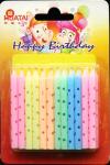 Macaron Color Litte Colorful Dot Printed Birthday Candles