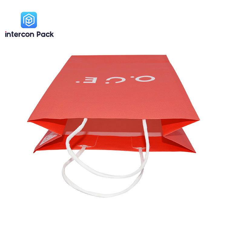 Offset Printing 16x6x12 Shopping Bags Twisted Handles Kraft Paper Bags With Logo