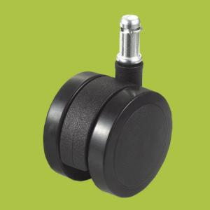 Quality wholesale black ring stem pressure brake furniture casters PA PVC wholesale