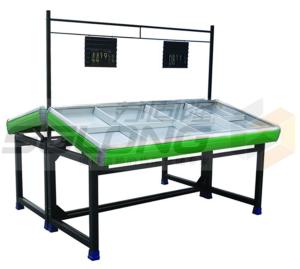 Quality Plastic Metal Material Fruit Vegetable Display Rack Corrosion Protection wholesale