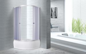 Quality 900x900x2100mm Quadrant Shower Enclosure 4mm Tempered Smoke Glass wholesale