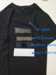 change message by customer Led neutral advertising led tshirt for men and women