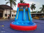 Summer Blue Orange Inflatable Water Slides With Pool