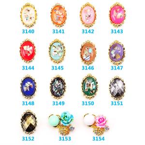 Quality Hot NEW Wholesale Alloy Jewelry 3D Nail Art Jewelry Nail rhinestones Sticker Supplier Number ML3140-3154 wholesale