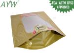 Food Flexible Verpackung Packaging For Food , Stand Up Zipper Pouch For Rice
