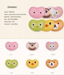 Quality fadeless Mouse Pad Wrist Rest , Heart Shape Gel Mouse Wrist Support wholesale