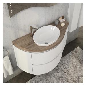 Quality Modern Floating Sink Vanity Cabinet with High Grade Bathroom Sink and Plywood Carcase wholesale