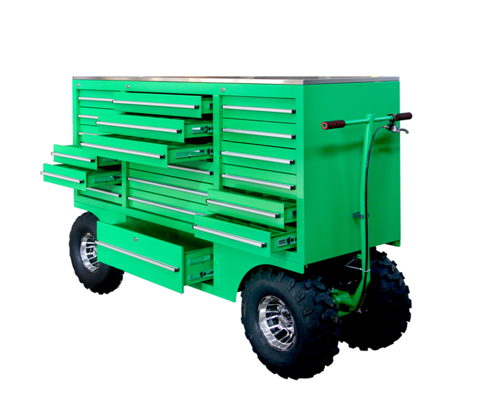 Garage Store Tools Heavy Duty Rolling Pit Cart Tool Box for Convenient Tool Storage