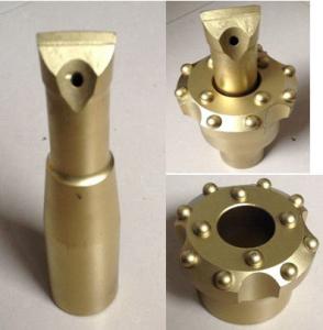 Quality Taper 6 - 12 Degree Dome Bit / Hole Opener Drill Bit H22 X 108mm Shank wholesale