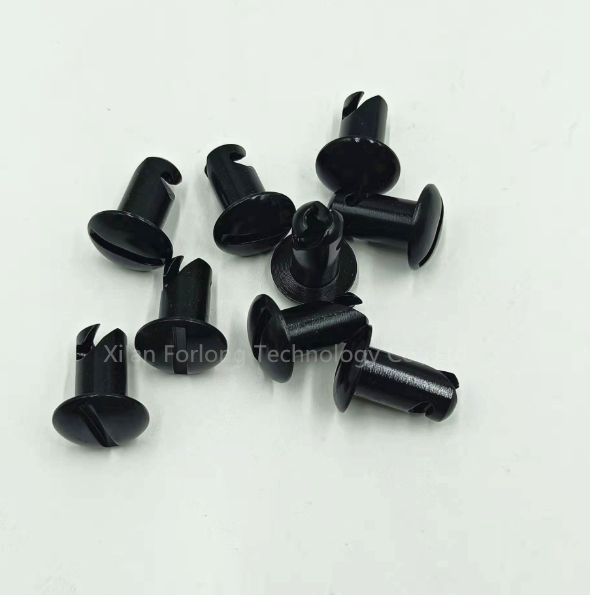 Universal Car Fitment Steel Dome Head Quarter Turn Buttons Dzus 5/16"*0.5" Black with Easy Installation