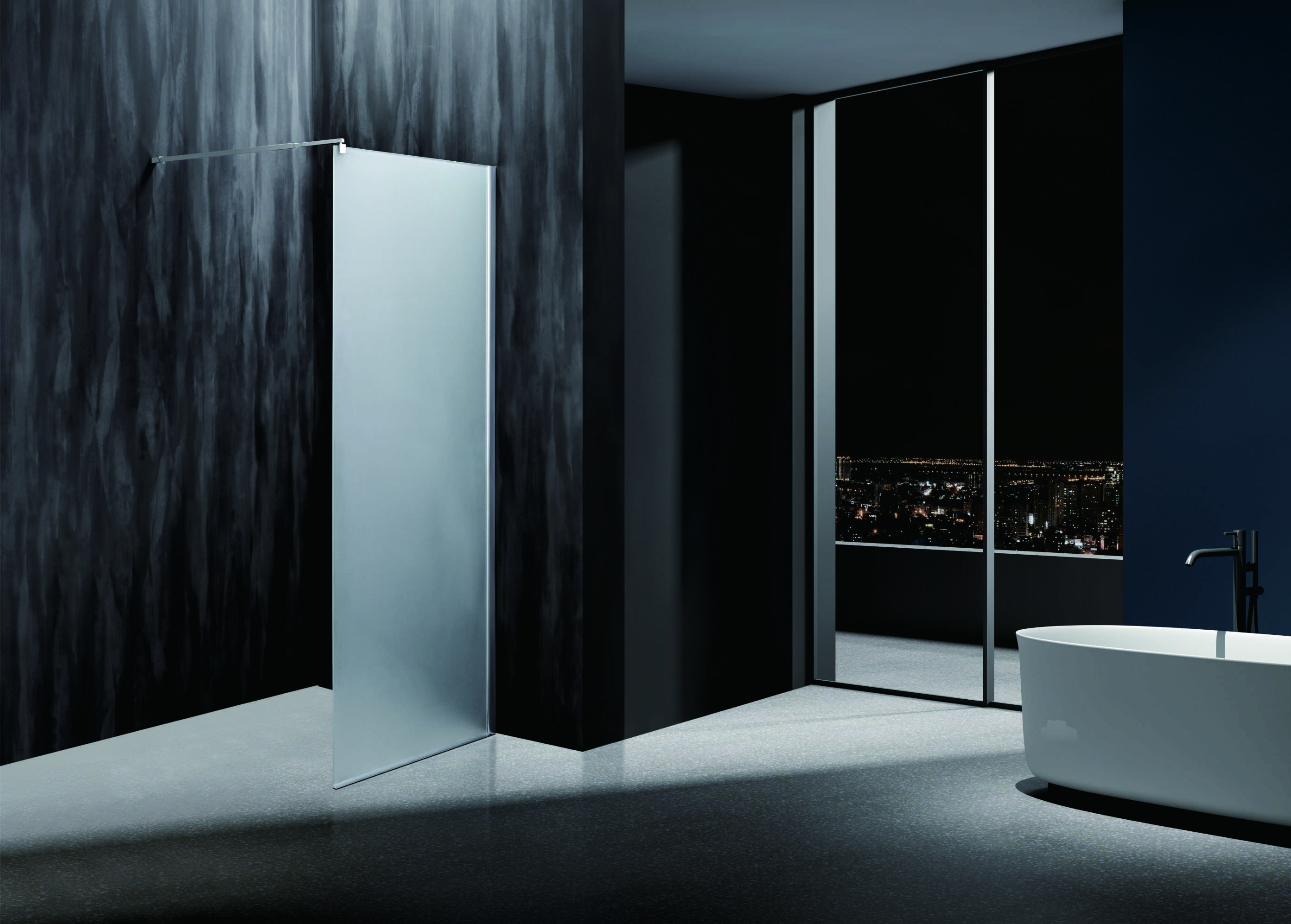 Clear Custom Made 8mm Glass Shower Enclosure For Office Building