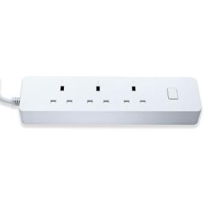 Quality UK Plug 3 Outlets Wifi Enabled Power Strip , Smart Plug Surge Protector wholesale