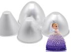Two Sizes Princess Dress Shape Aluminium Cake Mould tin Non Stick Bakeware