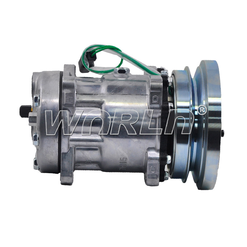 RC.600.151 Compressor AC System Part 1065122 - 16E1906 - OEM-CAT-106-5122 For 7H15 24V 1A 8 ORELHAS MAQUINA CASE / CATERPILLAR D6R / 938G SAIDA P/