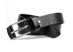 Soft Women Vintage 125CM Embossed Pure Leather Belt