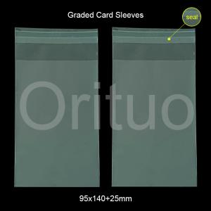 Quality Slab Sport Card Sleeves / Psa Grading Sleeves Resealable Front Clear wholesale