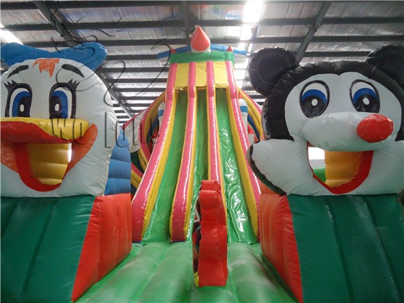 big cartoon commercial inflatable bouncy slide