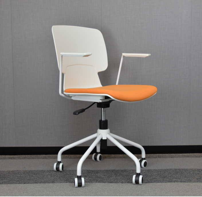 Plastic Swivel Conference Chair PP Office Swivel Chair With Wheels