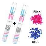 Blue Pink Cylinders 18 Inch Paper Confetti Cannon