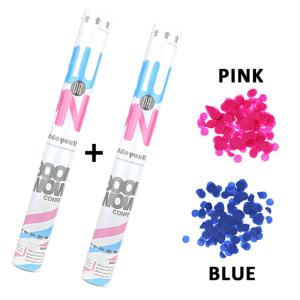 Quality Blue Pink Cylinders 18 Inch Paper Confetti Cannon wholesale