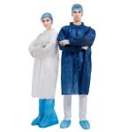 CE FDA Disposable Lab Coats , Full Sleeve Disposable Medical Jacket