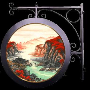 Quality classic 640mm 800mm diameter P3.33 double sided round led display wholesale