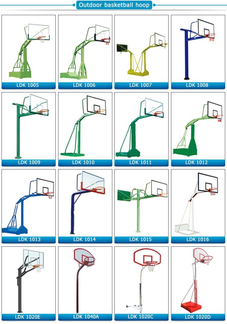 Customized Basketball Stand Movable Basketball Hoop Multicolor Basketball Equipment