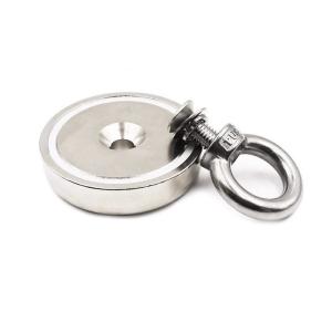 Quality Axial Countersunk Neodymium Eyebolt Magnet With Nickel Coating wholesale