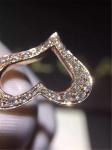 Piaget diamonds of love necklace 18kt gold with white gold or yellow gold or
