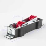 Adjustable PP Material Double Roller Frame for Hotel Villa Apartment Office