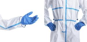 Quality Comfortable Safety Protective Clothing , Medical Waterproof Disposable Coveralls wholesale