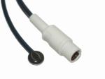 Siemens 7 Pin Adult Skin Medical Temperature Probe 3M Length Black