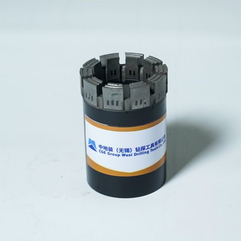 Black Sand Profile Diamond Core Bit , Impregnated Diamond Bit High Reliability