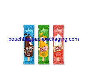 Quality Popular Popsicle Packaging pouch, printed ice cream pack back seal wholesale