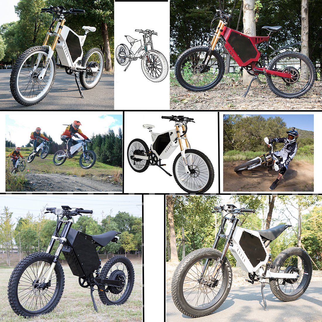 enduro ebike 3000w ebike motor kit ebike/stealth bomber electric bike/crane electric bike using for the electric bicycles for
