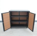 Durable Waterproof Outdoor Recycling Bins With HDPE Plastic Wood Sidewall