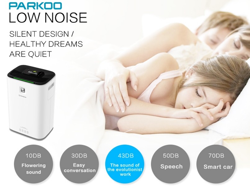 Intelligent Dehumidifier HEPA Air Purification DehumidifierPM 2.5 Anions Tuya Wifi TFT Display