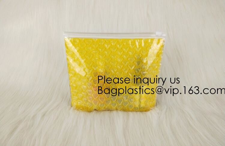 Colored PVC Film Bubble Bag/Special PVC k Bubble Bag/New Material Bubble Mailer With Zipper, bagease, bagplastics