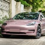 Gloss 8 Mil Blush Pink Color Paint Protection Film with Superior Self Healing