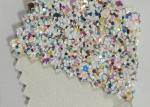 Mixed Color Glitter Cotton Fabric Pu Glitter Leather Fabric For Lady Shoes