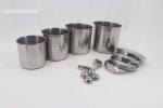 12oz 14oz 16oz Stainless Steel Mug Silver Color Outdoor Camping Coffee Cup