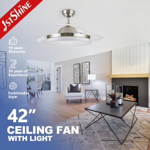 Quality Simple Plastic Ceiling Fan with Light 42&quot; Blade Size 110-240V/50Hz-60Hz Input Voltage wholesale