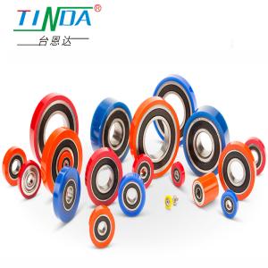 Quality TINDA Rubber Coated Bearings Wheels With High Corrosion Resistance wholesale