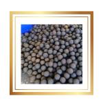 No Chrome Alloy Forged Steel Balls 55HRC Solid Steel Ball For Mill