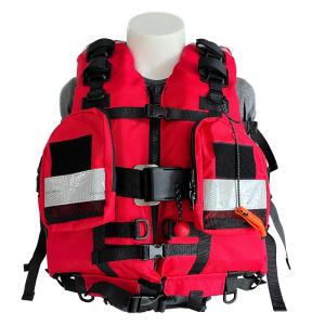 Quality Inflatable Oxford Fabric Water Rescue Life Jacket for Water Activities and Events wholesale