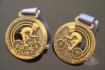Bike Sports Marathon Finisher Metal Award Medals Imitation Antique Gold Plating